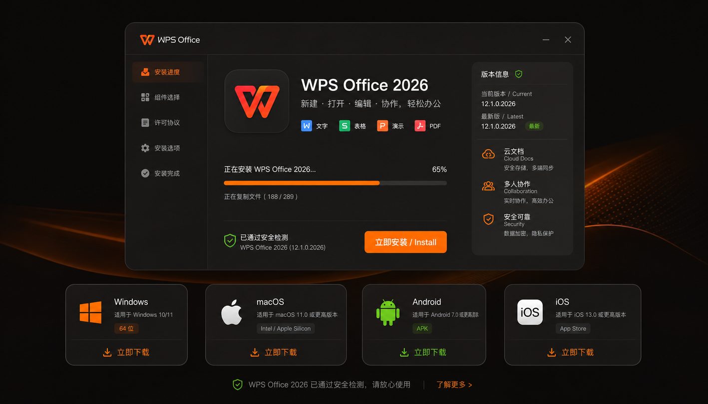 WPS跨PC与移动端的设备群像演示